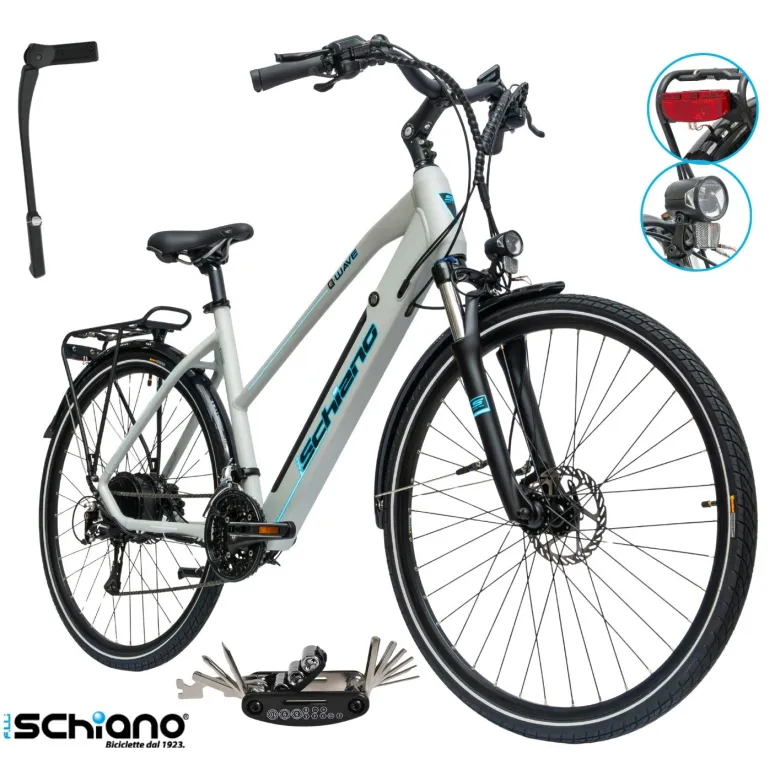 Rower Elektryczny Damski Trekkingowy Koła 28" ALU Hydraulika 250W Acera LCD