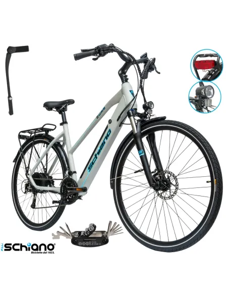 Rower Elektryczny Damski Trekkingowy Koła 28" ALU Hydraulika 250W Acera LCD