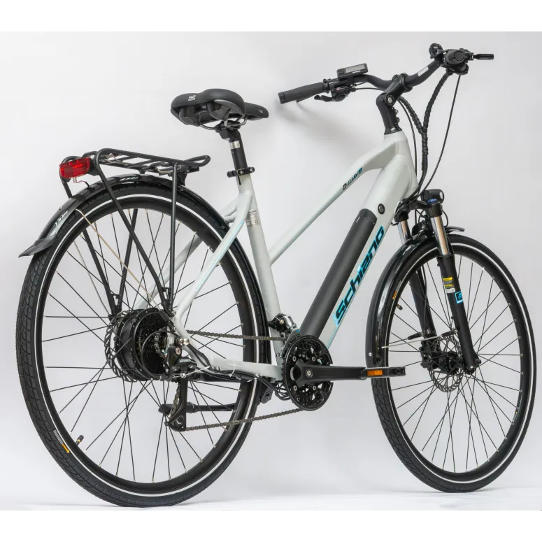 Rower Elektryczny Damski Trekkingowy Koła 28" ALU Hydraulika 250W Acera LCD