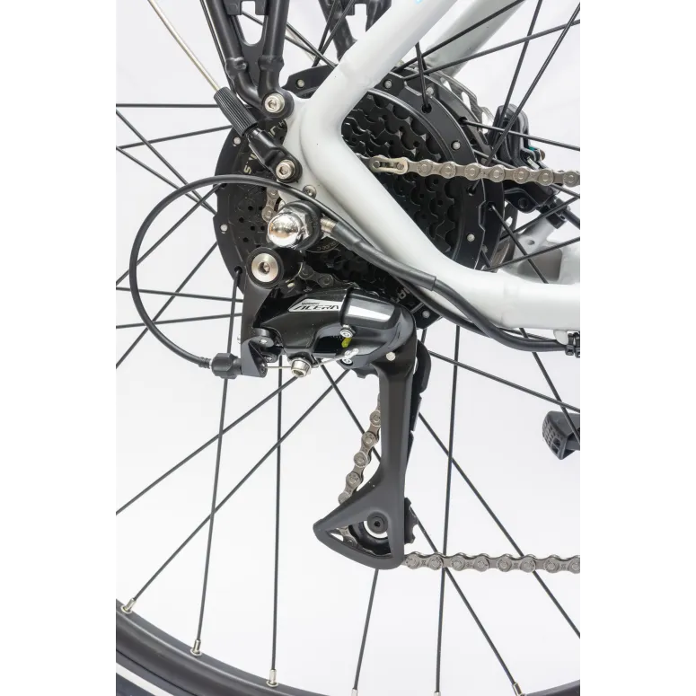 Rower Elektryczny Damski Trekkingowy Koła 28" ALU Hydraulika 250W Acera LCD