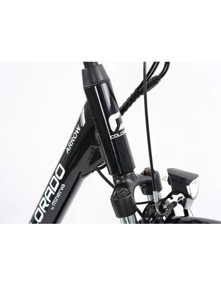 Rower Elektryczny Damski Miejski 28 Aluminium 250 W SHIMANO LCD Amortyzacja