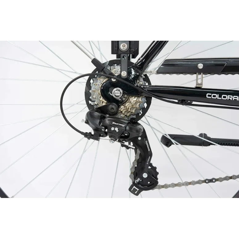 Rower Elektryczny Damski Miejski 28 Aluminium 250 W SHIMANO LCD Amortyzacja