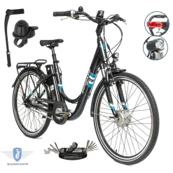 Rower Elektryczny Damski Miejski 26 SHIMANO Nexus Amory LCD Aplikacja 2025