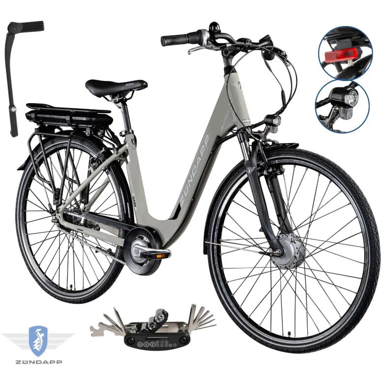 Rower Elektryczny Damski Miejski 28 Aluminium SHIMANO Nexus LCD Amortyzacja