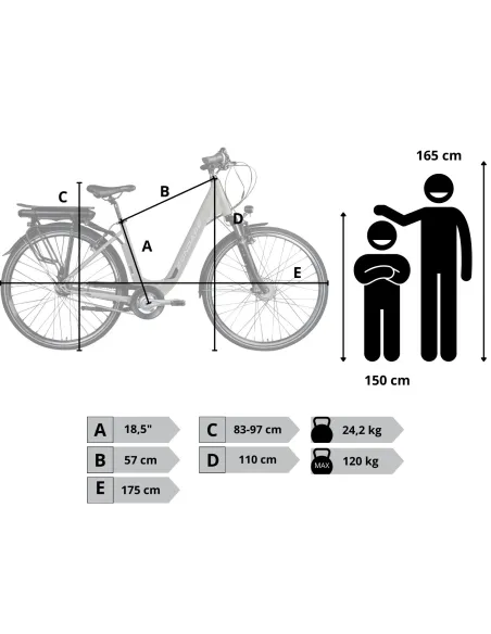 Rower Elektryczny Damski Miejski 28 Aluminium SHIMANO Nexus LCD Amortyzacja