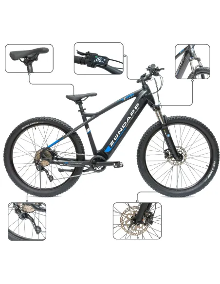 Rower Elektryczny Męski Damski Górski 27,5" MTB SHIMANO 2025 LCD Aplikacja