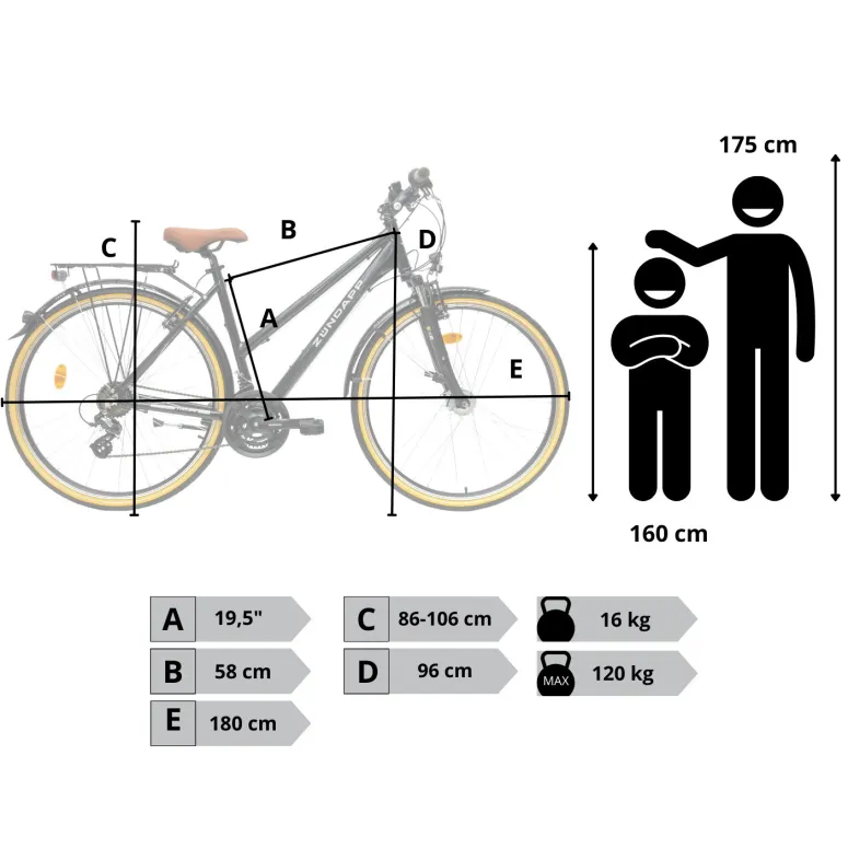 Rower Damski Trekkingowy 28" Aluminium SHIMANO Amortyzacja Światła Bagażnik