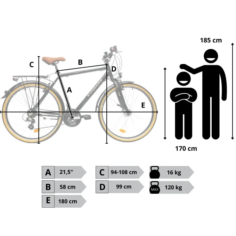 Rower Męski Trekkingowy 28" Aluminium SHIMANO Amortyzacja Światła Bagażnik