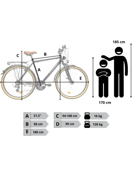 Rower Męski Trekkingowy 28" Aluminium SHIMANO Amortyzacja Światła Bagażnik