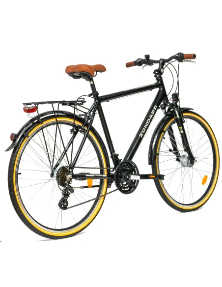 Rower Męski Trekkingowy 28" Aluminium SHIMANO Amortyzacja Światła Bagażnik