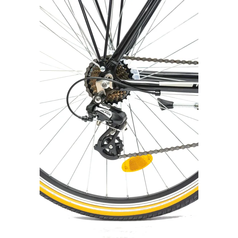 Rower Męski Trekkingowy 28" Aluminium SHIMANO Amortyzacja Światła Bagażnik