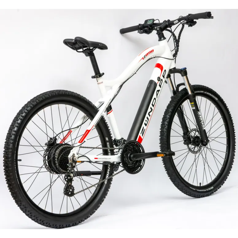 Rower Elektryczny Damski Męski Górski 27,5" SHIMANO LED 250 W Hydraulika