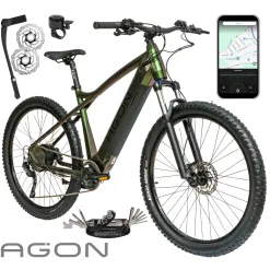 Rower Elektryczny Damski Męski Górski 27,5" Hydraulika 250 W Aplikacja 2025