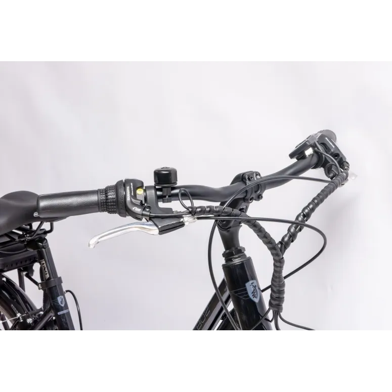 Rower Elektryczny Damski Trekkingowy 28" SHIMANO 250 W LED Alu Amory Stopka