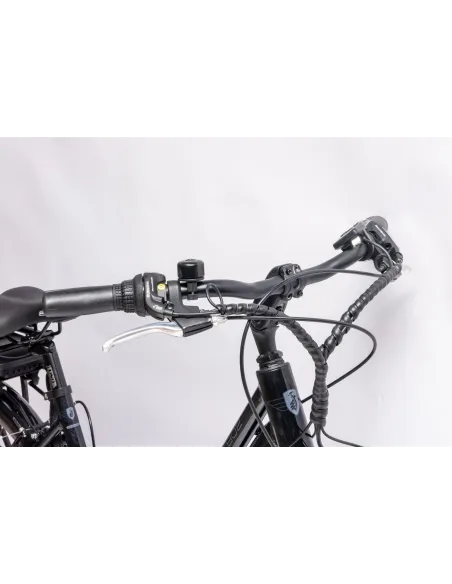 Rower Elektryczny Damski Trekkingowy 28" SHIMANO 250 W LED Alu Amory Stopka