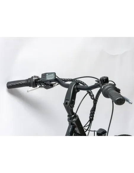 Rower Elektryczny Damski Trekkingowy 28" SHIMANO 250 W LED Alu Amory Stopka