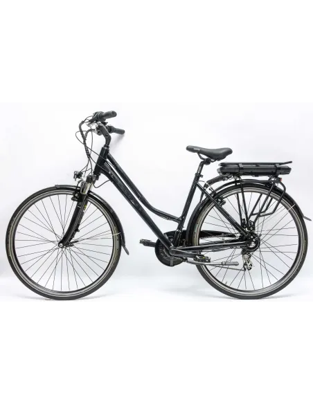 Rower Elektryczny Damski Trekkingowy 28" SHIMANO 250 W LED Alu Amory Stopka