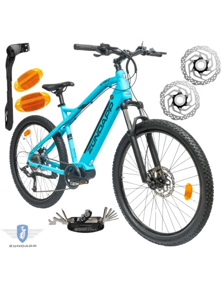 Rower Elektryczny Męski Damski Górski 27,5" SHIMANO 250 W MTB LCD Alu Amory