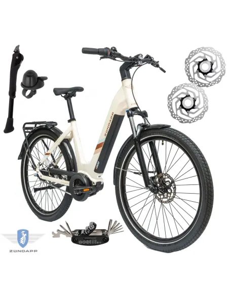 Rower Elektryczny Damski Miejski 27,5" SHIMANO Nexus Aplikacja 250 W 2025