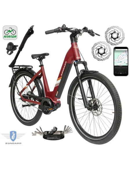 Rower Elektryczny Damski Miejski 27,5 SHIMANO Nexus LCD 2025 Aplikacja 250W