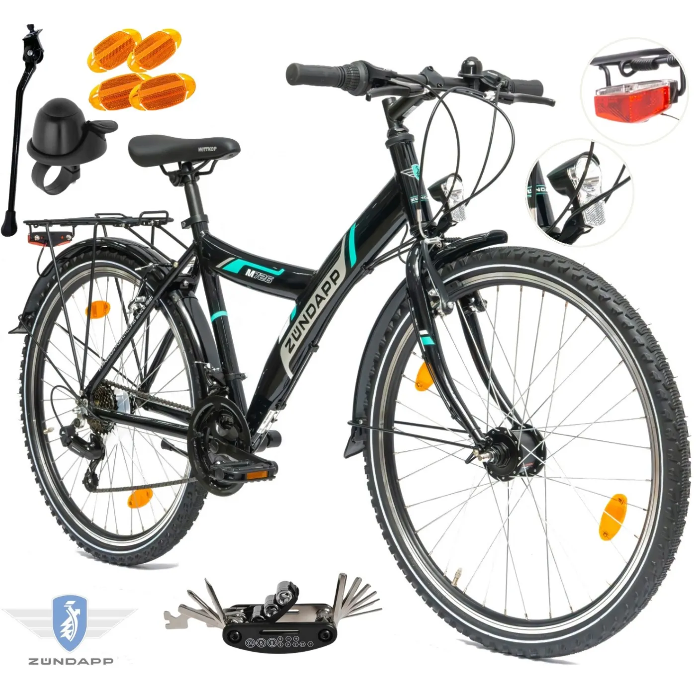 Rower Męski Damski Górski 26" Młodzieżowy MTB Hardtail SHIMANO Alu Błotniki