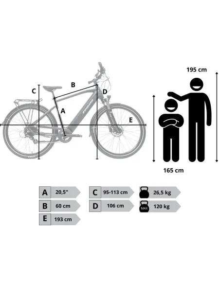 Rower Elektryczny Męski Trekkingowy 28" SHIMANO Hydraulika 2025 Aplikacja
