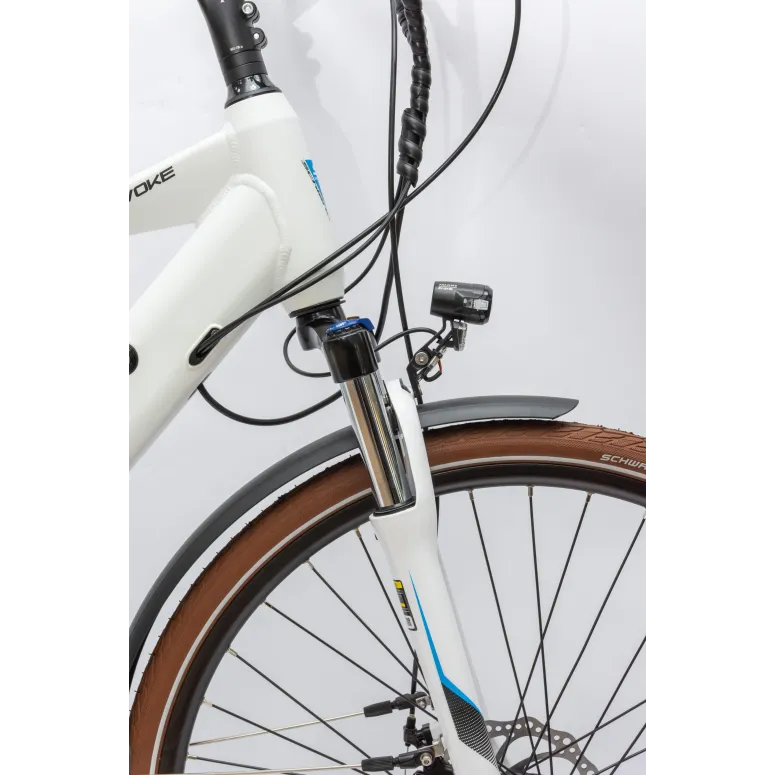 Rower Elektryczny Damski Miejski 28" 250W Acera Tarcze Amortyzacja ALU