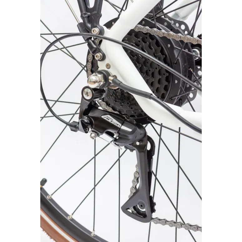 Rower Elektryczny Damski Miejski 28" 250W Acera Tarcze Amortyzacja ALU