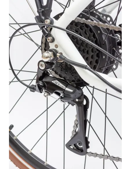 Rower Elektryczny Damski Miejski 28" 250W Acera Tarcze Amortyzacja ALU