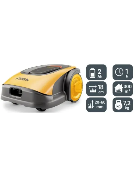 Robot Koszący Stiga G300 Bezszczotkowy Automatyczny Aplikacja BT 4 Ostrza