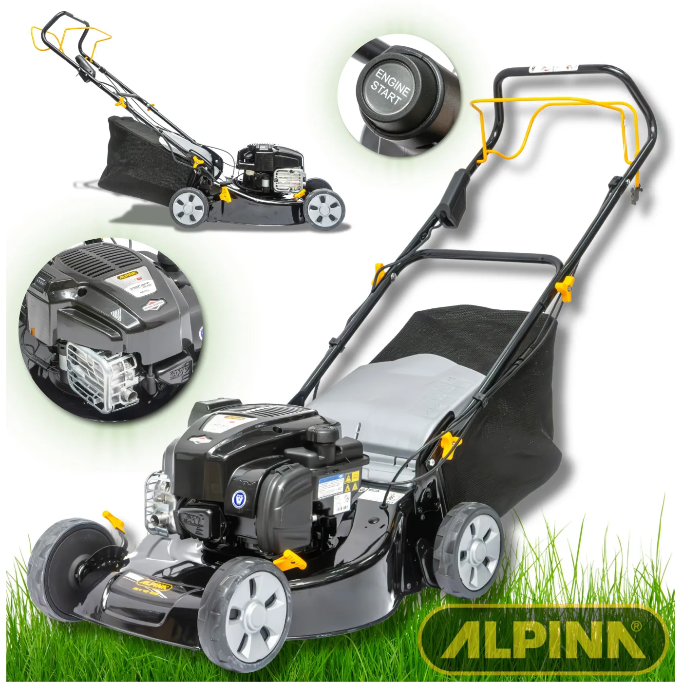 Kosiarka Spalinowa z Napędem ALPINA Stiga 46 cm Silnik Briggs & Stratton