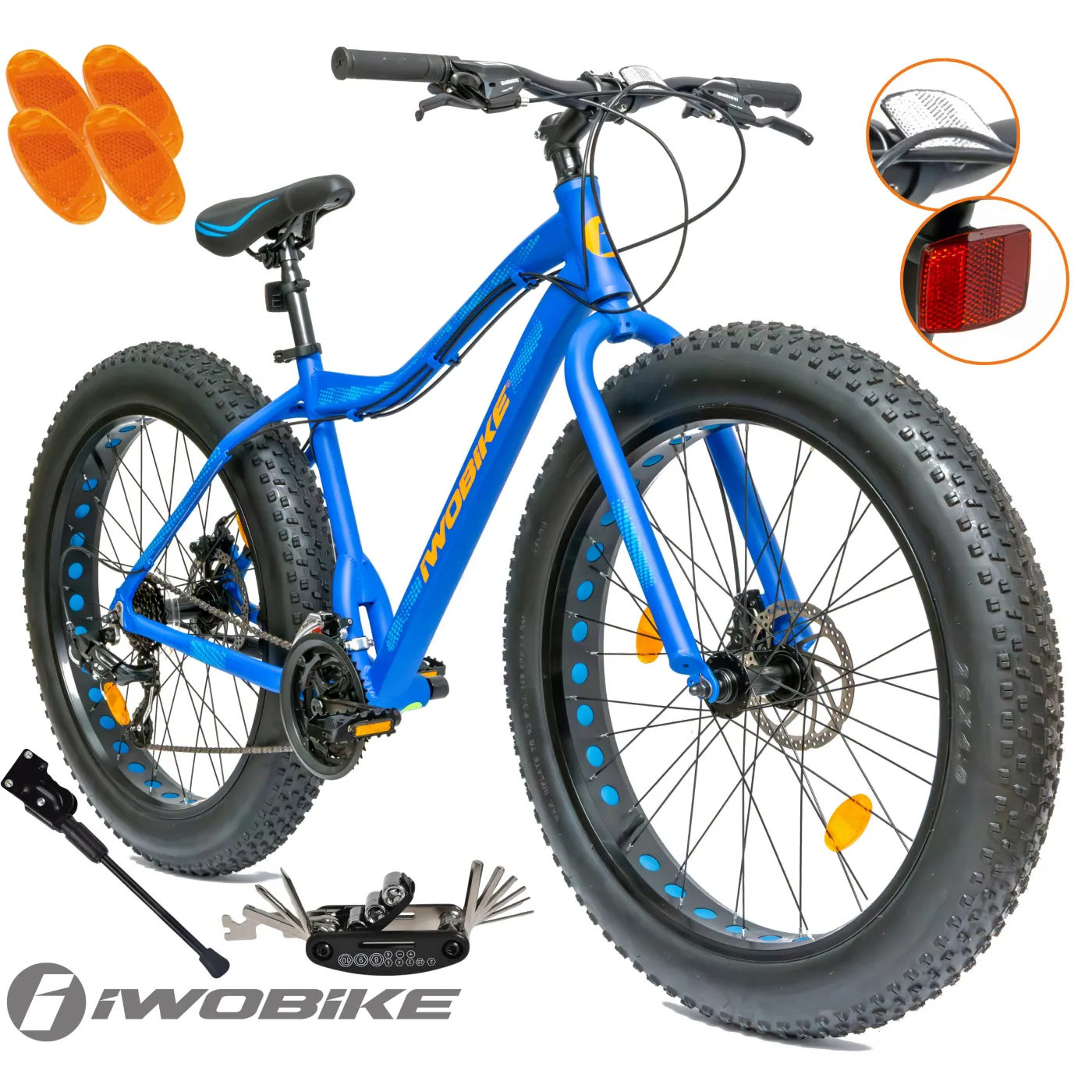 Rower Damski Męski Fatbike 26 IWOBIKE Shimano Aluminium Tarcze Lekki 2025