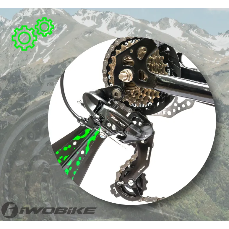 Rower Męski Górski 29" MTB IWOBIKE Shimano 2025 Hardtail Amortyzacja Tarcze