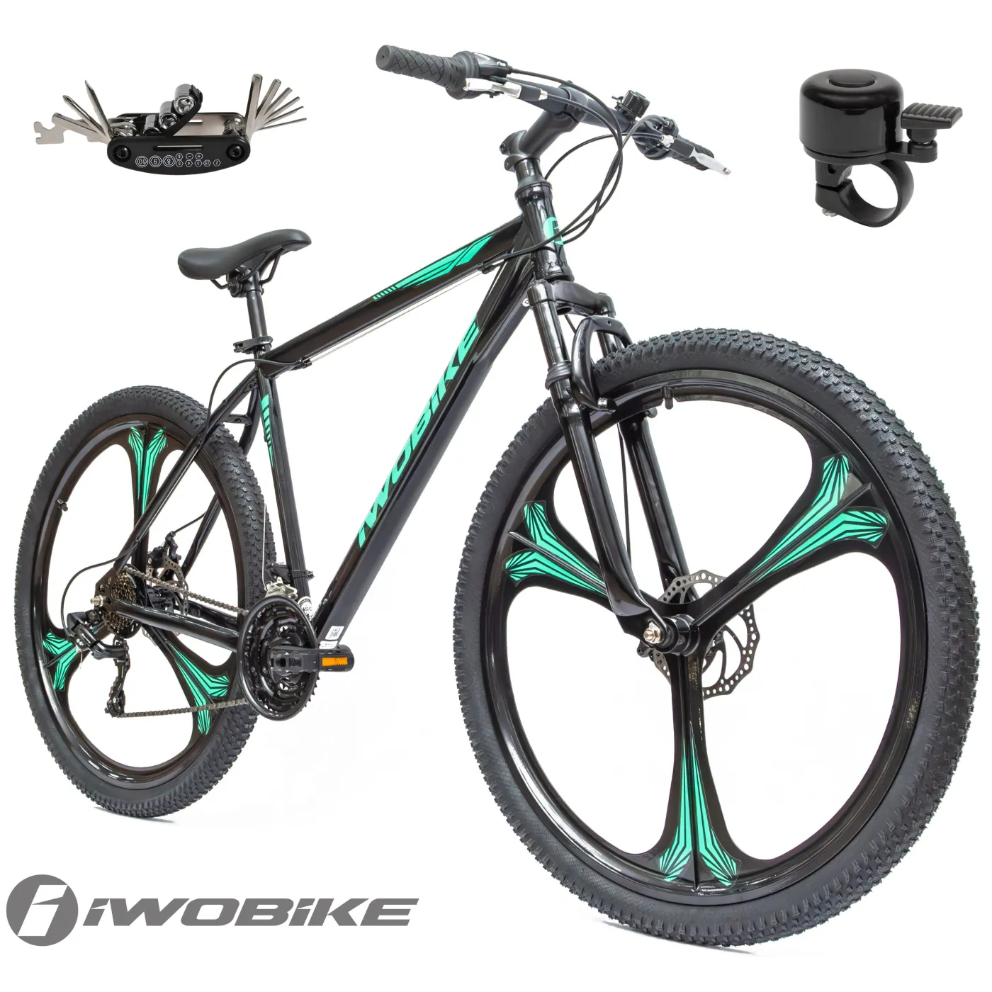 Rower Męski Górski 29" MTB IWOBIKE Shimano Hardtail Amortyzacja Tarcze 2025