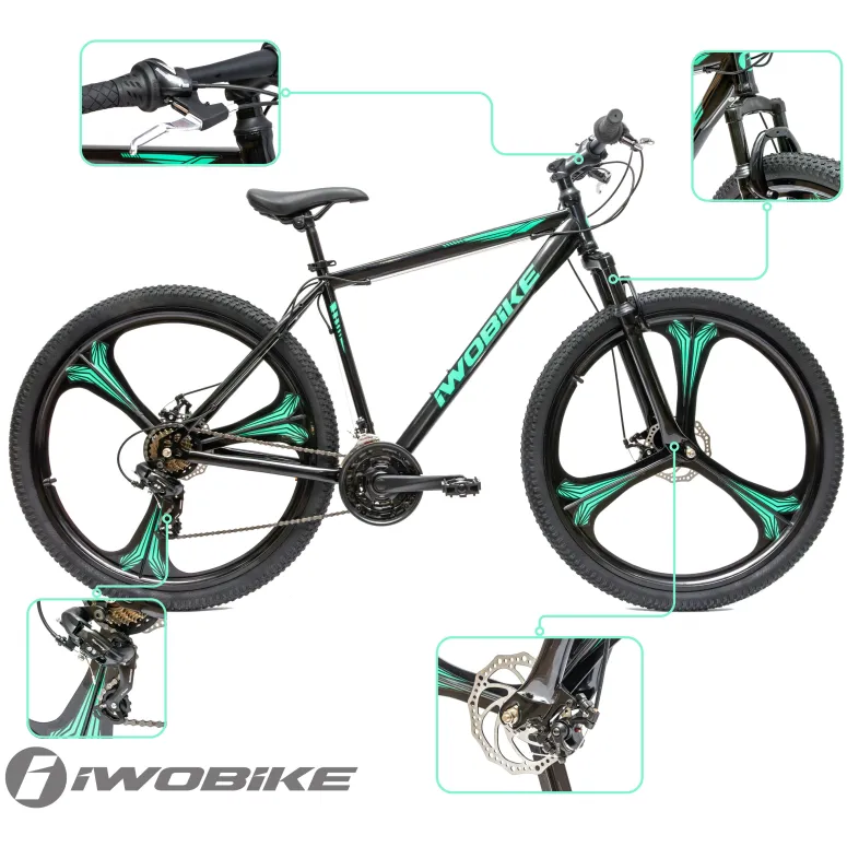 Rower Męski Górski 29" MTB IWOBIKE Shimano Hardtail Amortyzacja Tarcze 2025