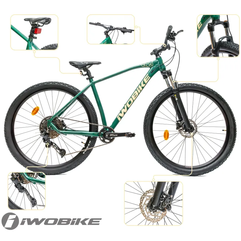 Rower Męski Górski 29 Aluminium IWOBIKE Shimano Cues Hydraulika Amortyzacja