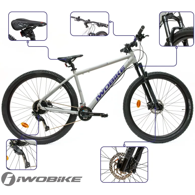 Rower Męski Górski 29" MTB Amortyzacja Hydraulika IWOBIKE Shimano Cues 2025