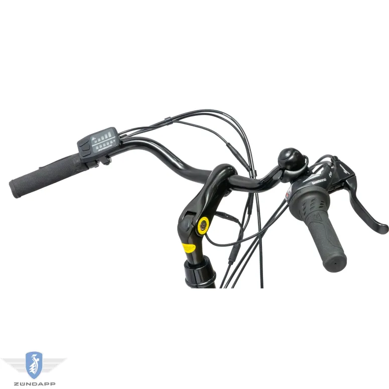 Rower Elektryczny Damski Miejski 28" SHIMANO 250 W LED Bagażnik Oświetlenie