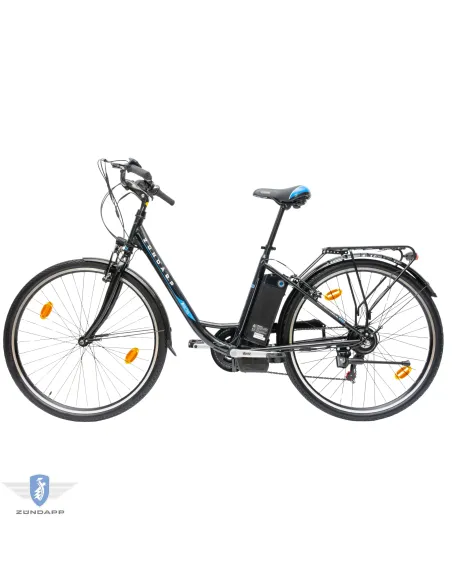 Rower Elektryczny Damski Miejski 28" SHIMANO 250 W LED Bagażnik Oświetlenie