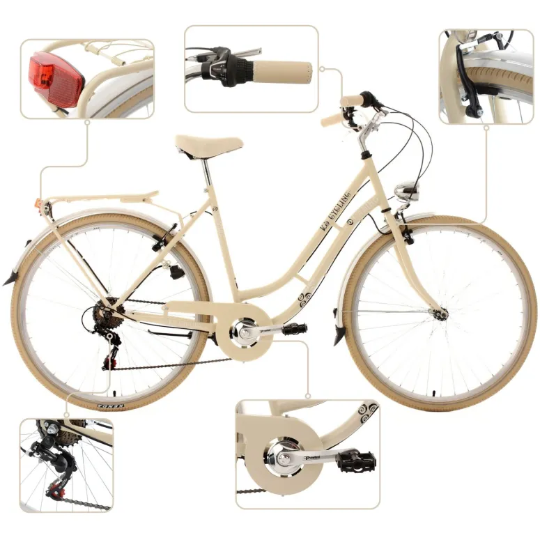 Rower Damski Miejski 28" SHIMANO Błotniki Oświetlenie Dynamo Stopka Dzwonek