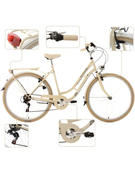Rower Damski Miejski 28" SHIMANO Błotniki Oświetlenie Dynamo Stopka Dzwonek
