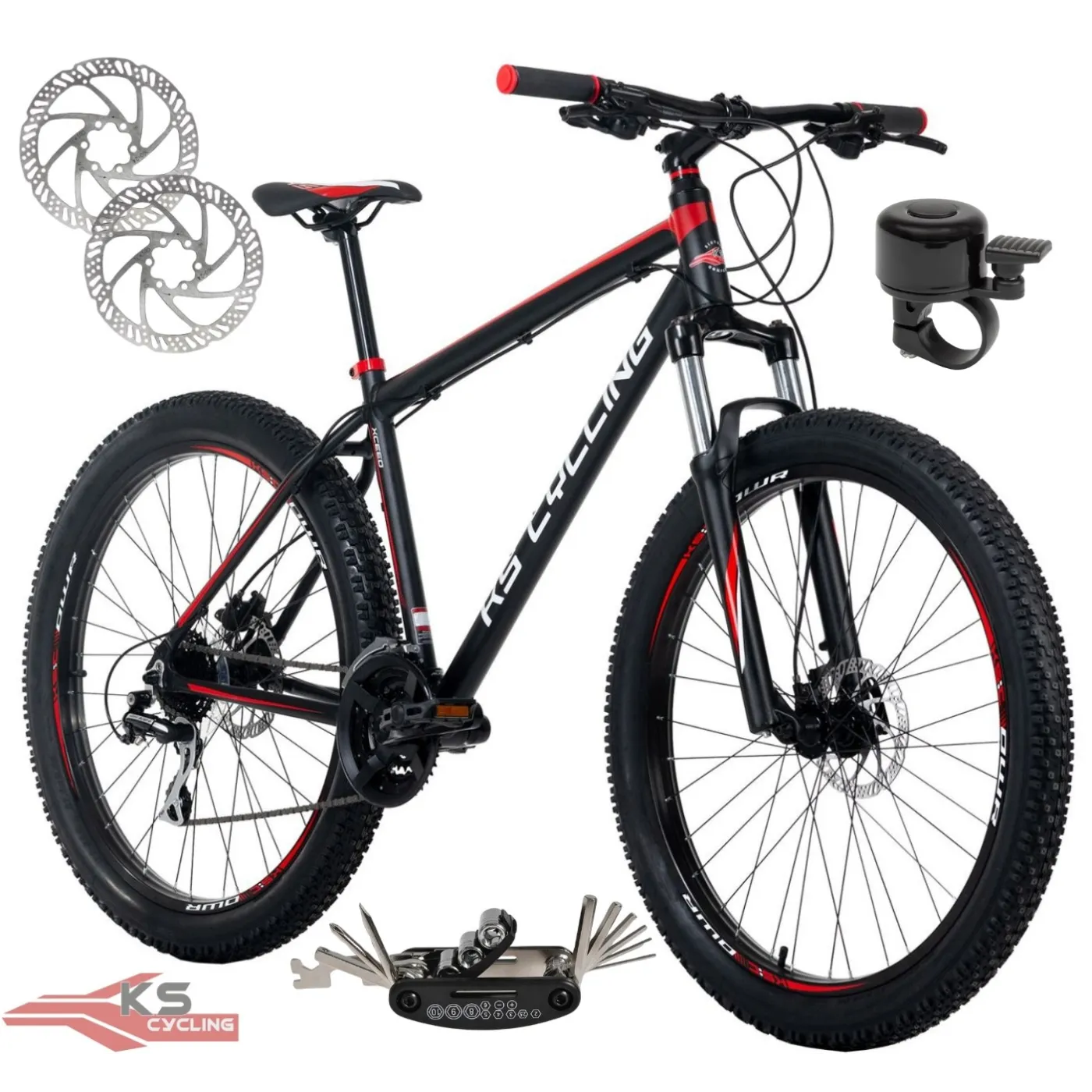 Rower Męski Górski 27,5" MTB SHIMANO Acera Hydraulika Alu Amory Dzwonek