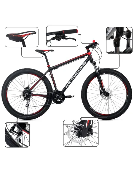 Rower Męski Górski 27,5" MTB SHIMANO Acera Hydraulika Alu Amory Dzwonek