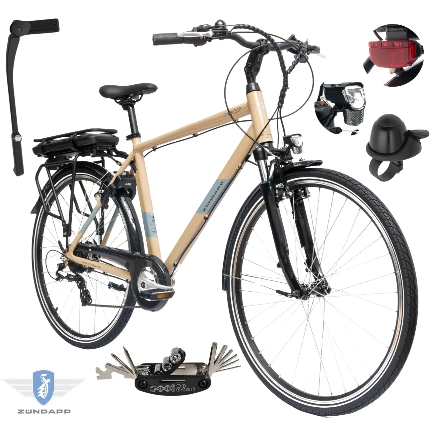 Rower Elektryczny Męski Trekkingowy 28" SHIMANO 2025 Aluminium 250 W LCD