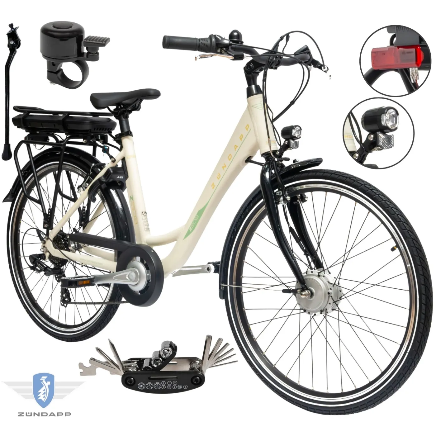 Rower Elektryczny Damski Miejski 26" SHIMANO 250 W Alu Aplikacja 2025 NFC