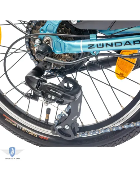 Rower Elektryczny Damski Męski Składany 20" SHIMANO 250 W Alu LED Składak