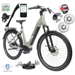 Rower Elektryczny Damski Trekkingowy 27,5" SHIMANO Nexus 2025 Aplikacja LCD