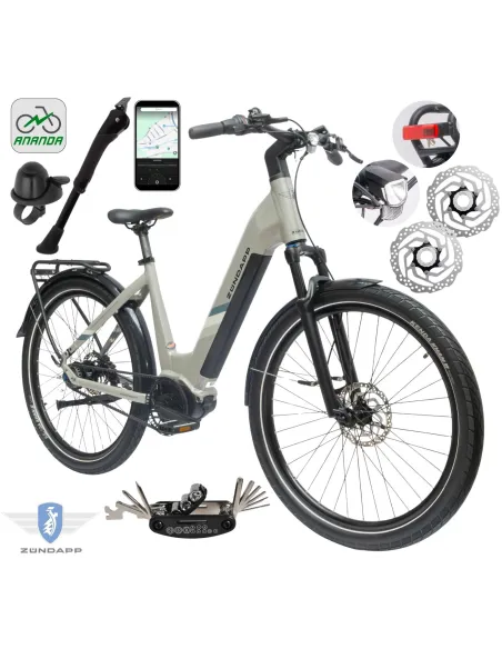 Rower Elektryczny Damski Trekkingowy 27,5" SHIMANO Nexus 2025 Aplikacja LCD