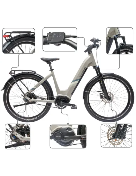 Rower Elektryczny Damski Trekkingowy 27,5" SHIMANO Nexus 2025 Aplikacja LCD