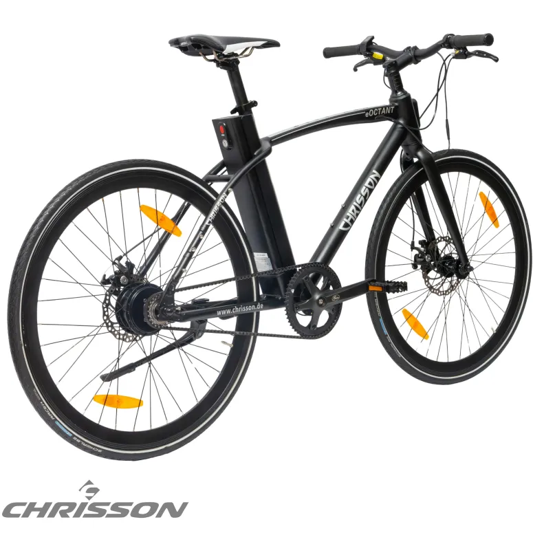 Rower Elektryczny Męski Miejski 28" LCD 250 W Aluminium Oświetlenie Stopka